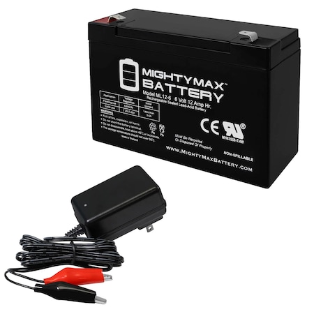 6V 12AH Replacement Battery For Tripp Lite Internet Office 700 With 6V Charger